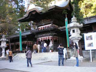 【写真: 秋宮 拝殿】